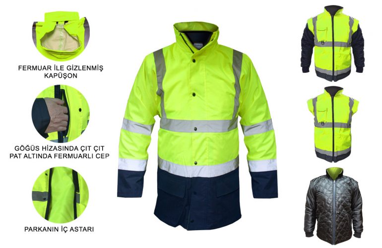 ProBody 5 Parça Parka – Polyester Kapitone Astarlı